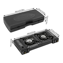 QUSKLISU stove with automatic piezo ignition for quick start