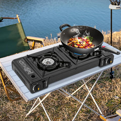 QUSKLISU stove includes a secure gas storage compartment