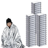 Quuhooki emergency blanket with 52x82 coverage to retain warmth in cold conditions