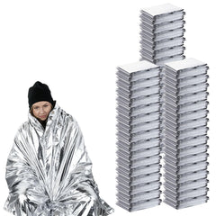 Quuhooki emergency blanket with 52x82 coverage to retain warmth in cold conditions
