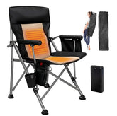QUYUAN heated camping chair with full-coverage heating for winter warmth
