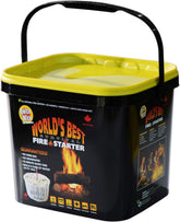 Qwick Wick fire starters packaging shows easy storage and quick ignition potential