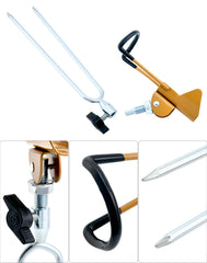 Rod holders grip rods up to 1.57 inches in diameter