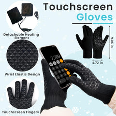 QZUnique heated gloves on hands provide reliable warmth for everyday tasks.