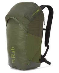 Rab Adrift 24 front view, durable ripstop fabric with 24L capacity.