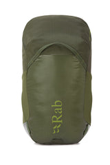 Rab Adrift 24 side pocket view highlighting secure organization for daily commutes.