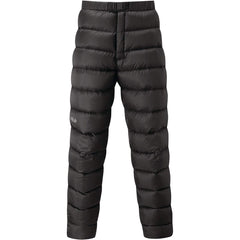 Rab Argon Down pants side view for warm, mobile alpine climbing.