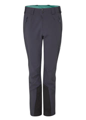 Rab Ascendor AS Pants worn on a rugged trail, versatile hiking-ready softshell protection.