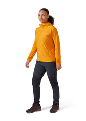 Rab Borealis Hood under-helmet detail for streamlined fit in breezy conditions