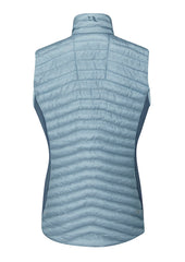 Rab Cirrus Flex 2.0 vest close-up of hem cinch and stretch panels for mobility.