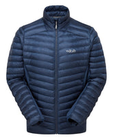 Rab Cirrus Flex jacket front view shows lightweight warmth for hiking and climbing