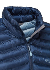 Rab Cirrus Flex Vest packed inside pocket for compact storage.