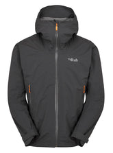 Rab Downpour Light Jacket packable hood ready for on-the-go rain hikes.