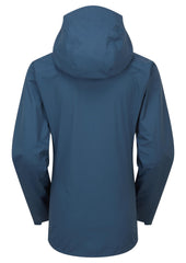 Rab Firewall Alpine Jacket back view highlights compact packability and breathable fabric for variable alpine weather.