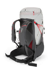 Rab Muon 50L removable lid offers adjustable coverage and weight savings.