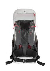 Rab Muon 50L side view highlighting hipbelt comfort for all-day trekking.