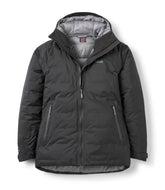 Rab Valiance Down Jacket front view shows waterproof shell and warm loft for cold hikes