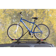 Rage Powersports Elevate wheel tray adjustment demonstrates tire strap compatibility.