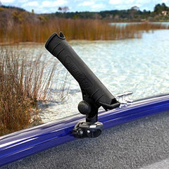 Railblaza Rod Tube Black supports spinning and baitcasting reels for versatility