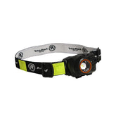 Railhead Gear Focus Control headlamp front view for precise beam performance.