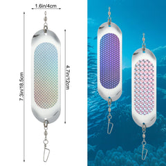 Chrome Kokanee dodger flashers 4.5 inch - rotating design