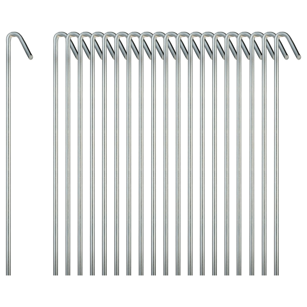 Ram-Pro tent stakes heavy-duty metal for secure outdoor anchoring.