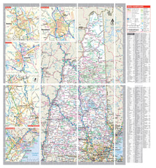 Rand McNally Easy to Fold NH-VT map folded view for quick checks.