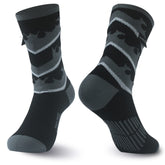 RANDY SUN waterproof breathable socks in grey and black with three-layer construction for moisture control.