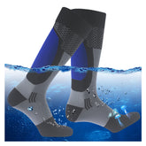 RANDY SUN kayaking socks waterproof closeup showing moisture protection for dry feet.