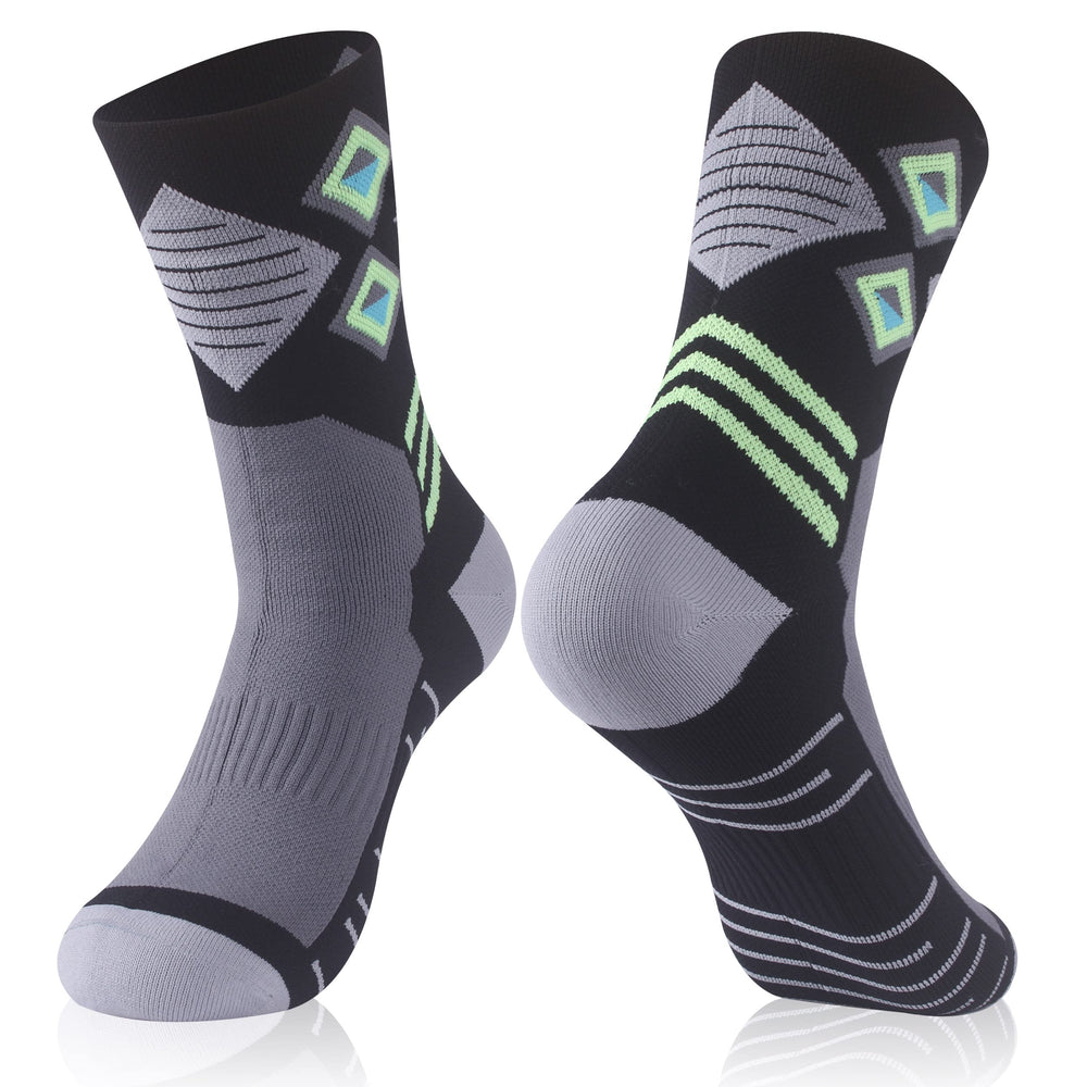 Randy Sun waterproof athletic socks seamless-breathable top-view keeps feet dry during runs.