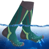 RANDY SUN waterproof socks close-up shows durable PU membrane for dry feet during sports.