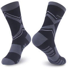 RANDY SUN waterproof socks packaging display highlights outdoor-ready design and features.