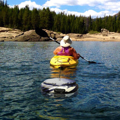 Rangland Adventure-30 kayak cooler inflated for quick setup on water