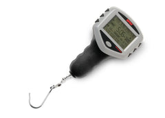 Rapala scale with clamp and hook for easy on-water weighing and memory capture