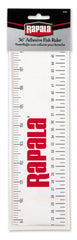Rapala 36-inch adhesive fish ruler mounted on a boat for quick measurements