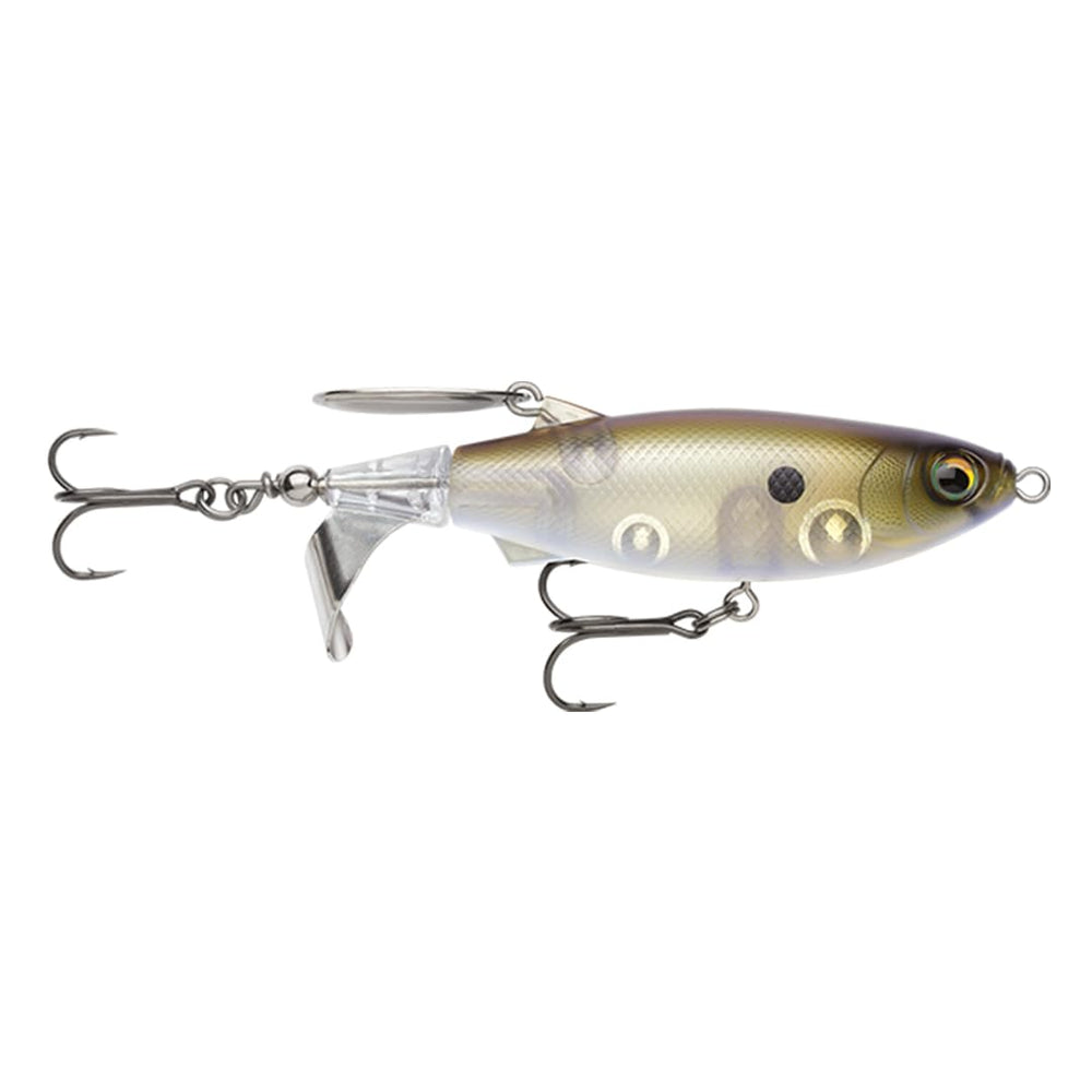 Rapala ClapTail 110 topwater lure front view showing loud tail action for bass