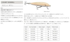 Rapala Countdown 01 Brown Trout lure in water for targeting suspended brown trout