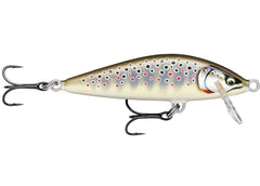 Rapala Countdown Elite 55 gilded brown trout lure with lifelike minnow profile for clear-water strikes.