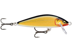 Rapala Countdown Elite 55 gilded gold shad lure with realistic minnow profile for trout and bass.