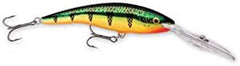 Rapala Deep Tail Dancer 09 Flash Perch lure shows deep-diving action for perch
