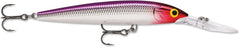 Rapala Down Deep Husky Jerk 10 Purple Clown lure delivering deep-water action.