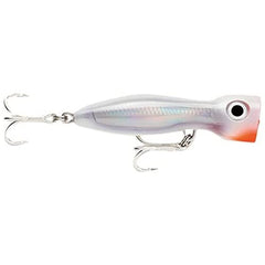 Rapala Glass Ghost X-Rap Magnum Xplode at topwater splash, highlighting its surface action and visibility.