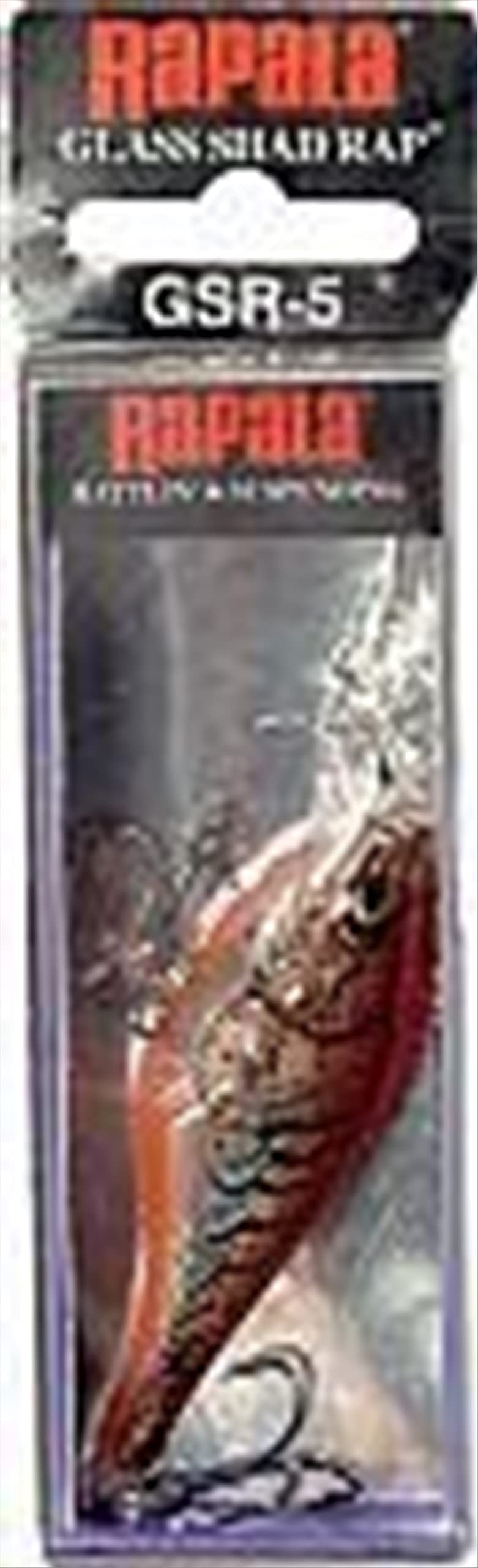 Rapala Glass Shad Rap 05 Glass Brown Crawdad lure showcasing natural color adaptation in sun and shade