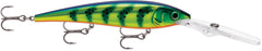Rapala Gold Miner spoon in Antifreeze Hot Steel shines with flash for multi-species freshwater fishing