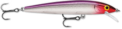 Rapala Husky Jerk 06 Purple Clown lure delivers vibrant visibility for freshwater fishing