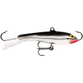 Rapala Jigging Rap 05 silver lure close-up highlighting minnow profile for freshwater jigging