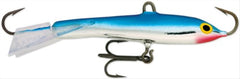 Rapala Jigging Rap 09 Chrome Blue lure showing minnow profile for enticing strikes.