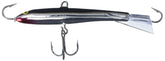 Rapala Jigging Rap 09 Silver minnow profile lure lures decisive strikes during vertical jigging.