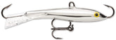 Rapala Jigging Rap 2-inch Pure Chrome showing vertical jigging action for deeper water bites.
