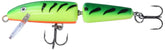 Rapala Jointed 09 Firetiger lure front view highlighting authentic baitfish profile for casting